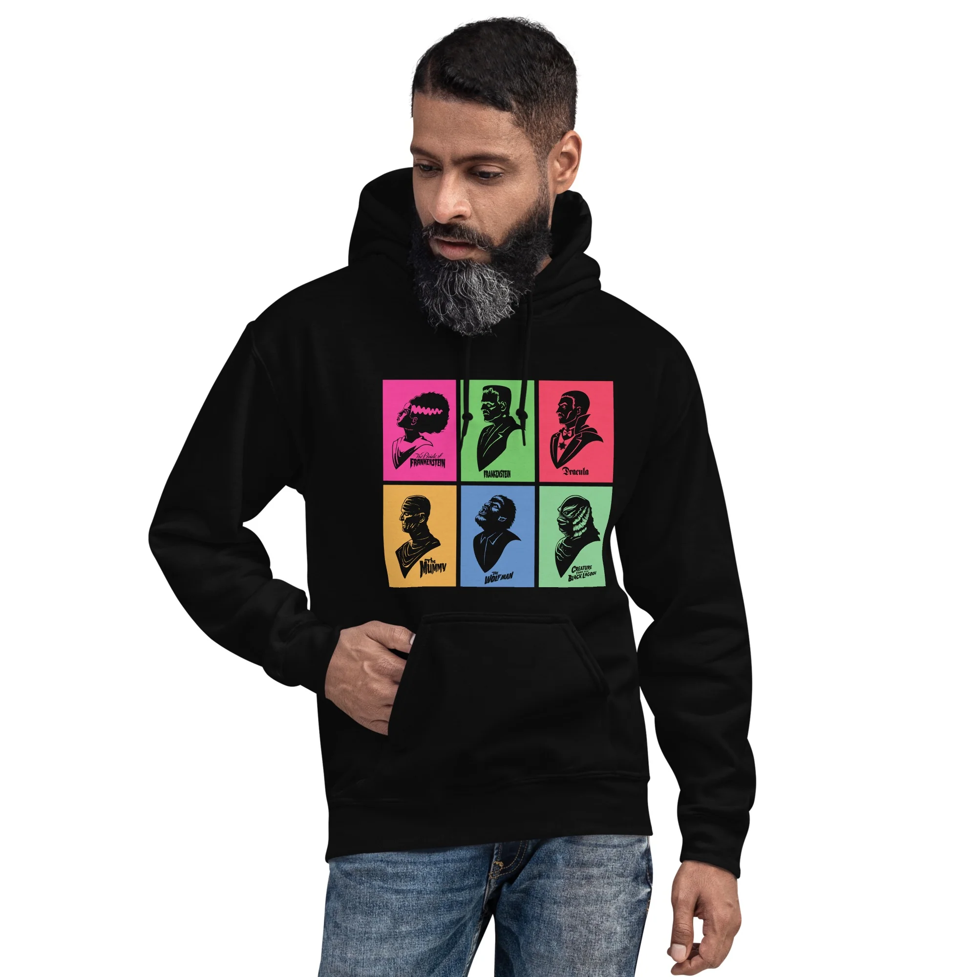 Universal Monsters Mash Up Grid Hoodie - Image 3