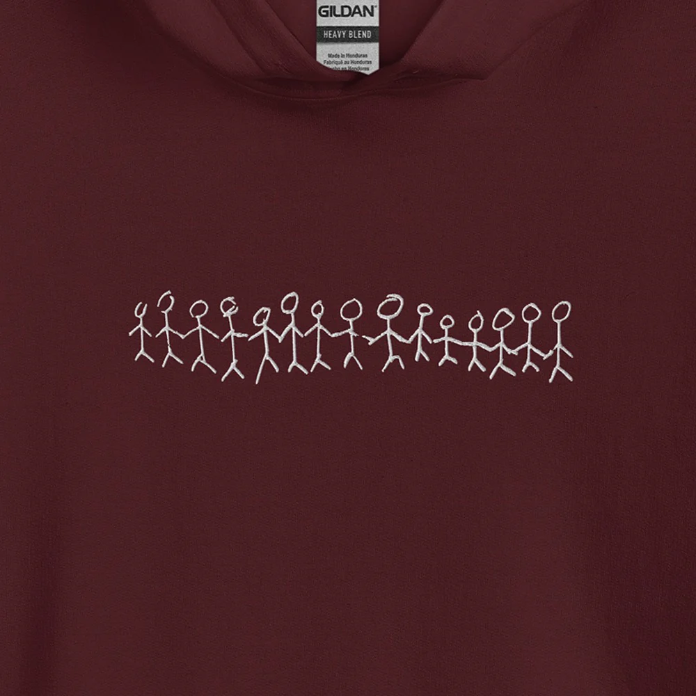 Us Embroidered Hoodie - Image 2