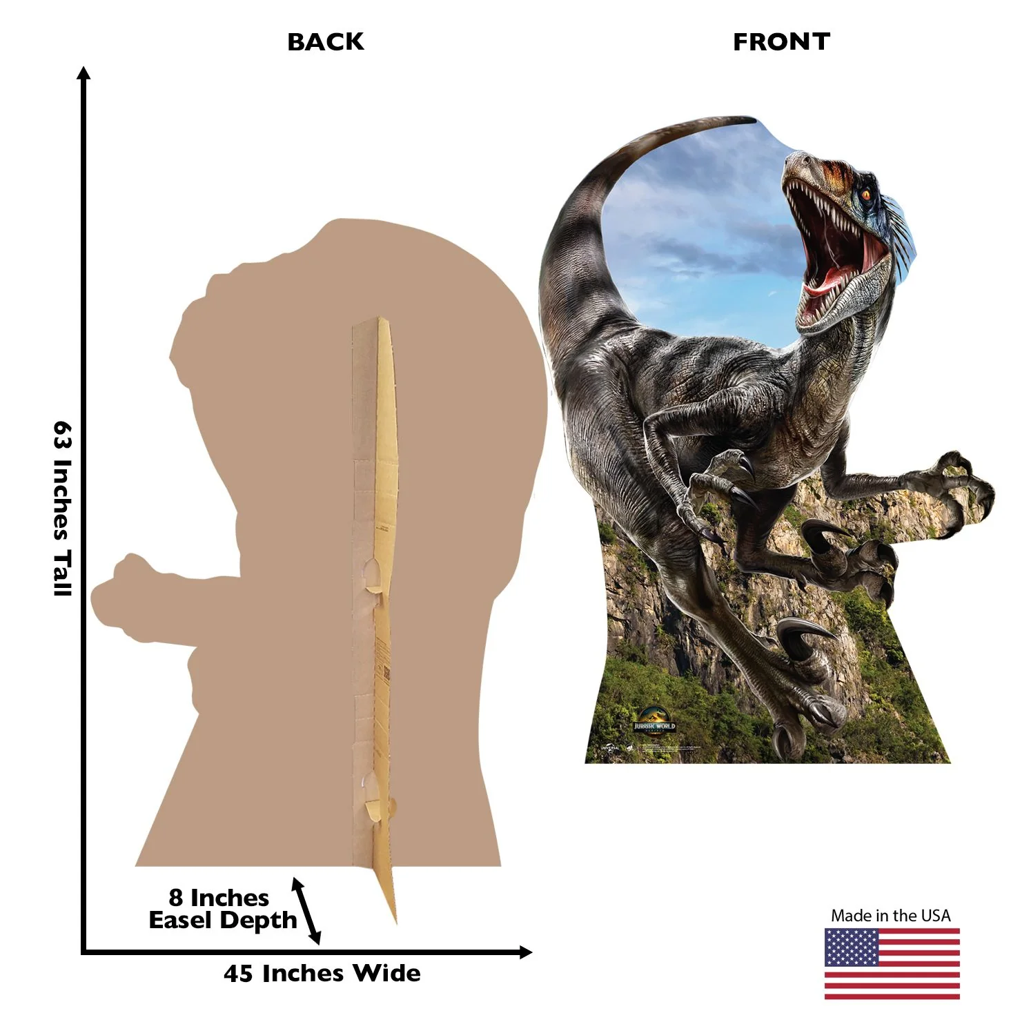 Jurassic World: Rebirth Velociraptor Standee - Image 3