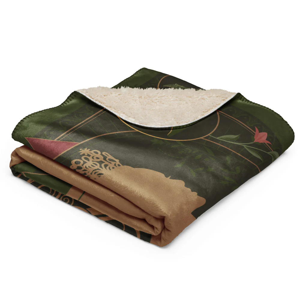 Wicked Enchanted Elements Elphaba & Glinda Sherpa Blanket - Image 2