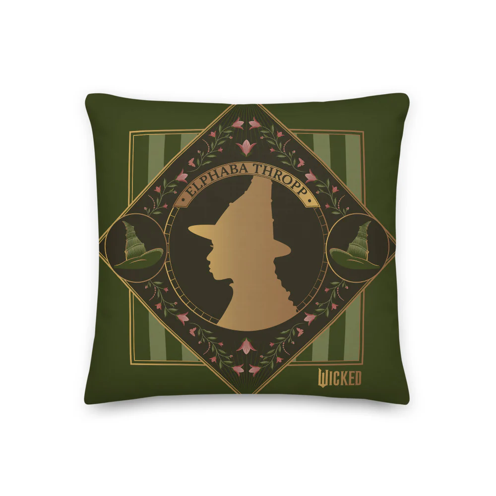 Wicked Enchanted Elements Elphaba & Glinda Throw Pillow - Image 4