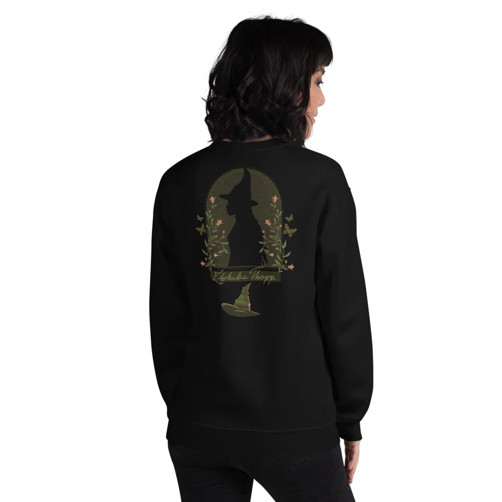 Wicked Enchanted Elements Elphaba Thropp Fleece Crewneck Sweatshirt - Image 3