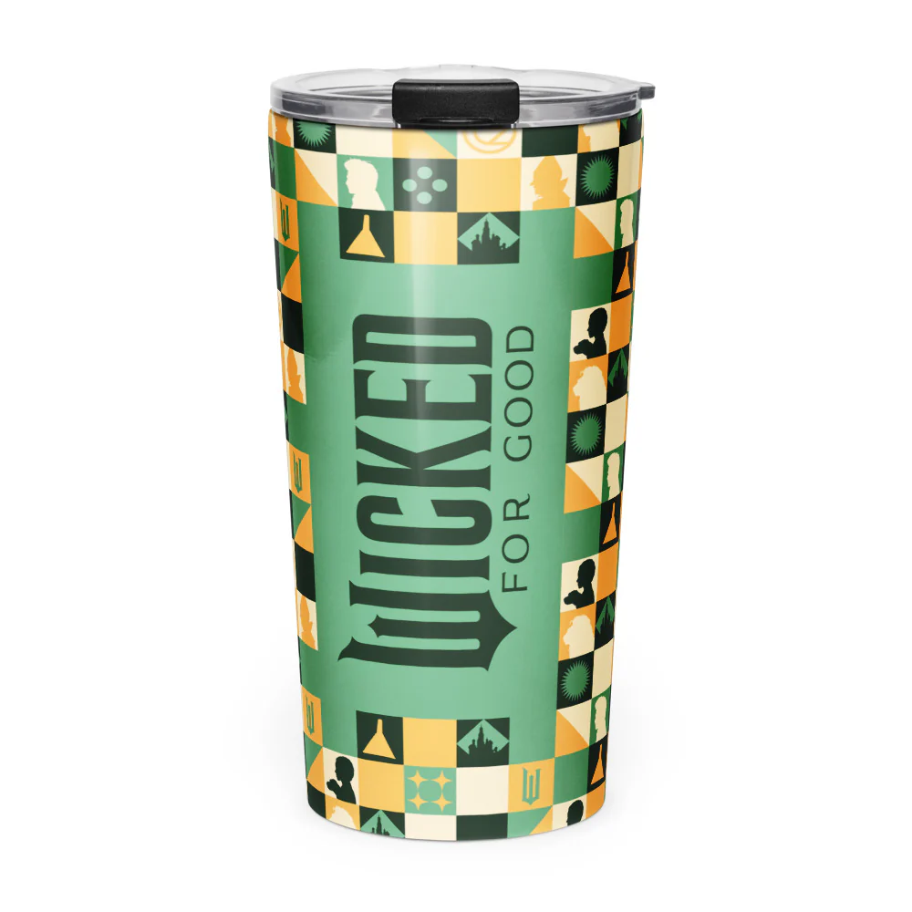 Wicked: For Good Checkered Pattern Stainless Steel Tumbler