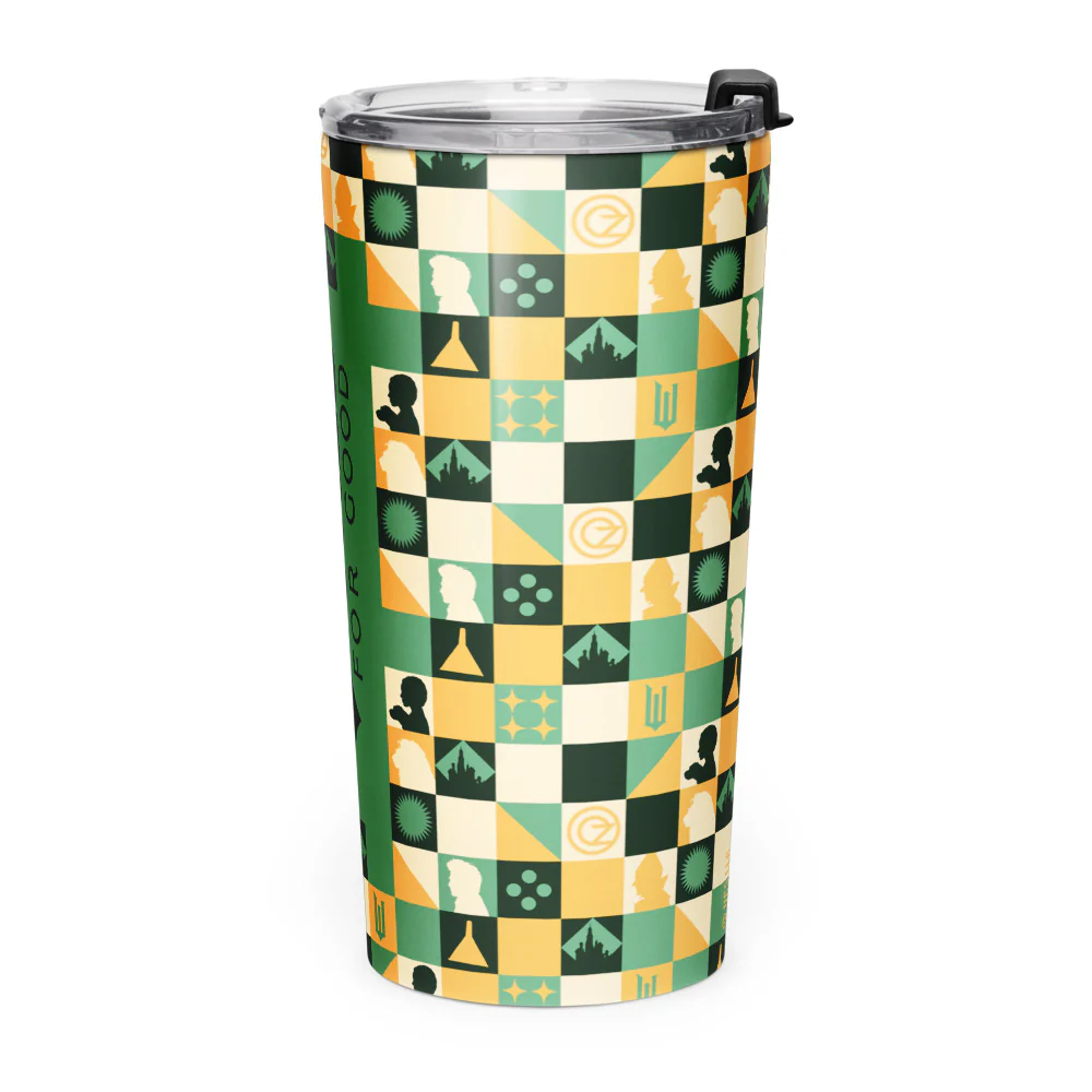 Wicked: For Good Checkered Pattern Stainless Steel Tumbler - Image 2