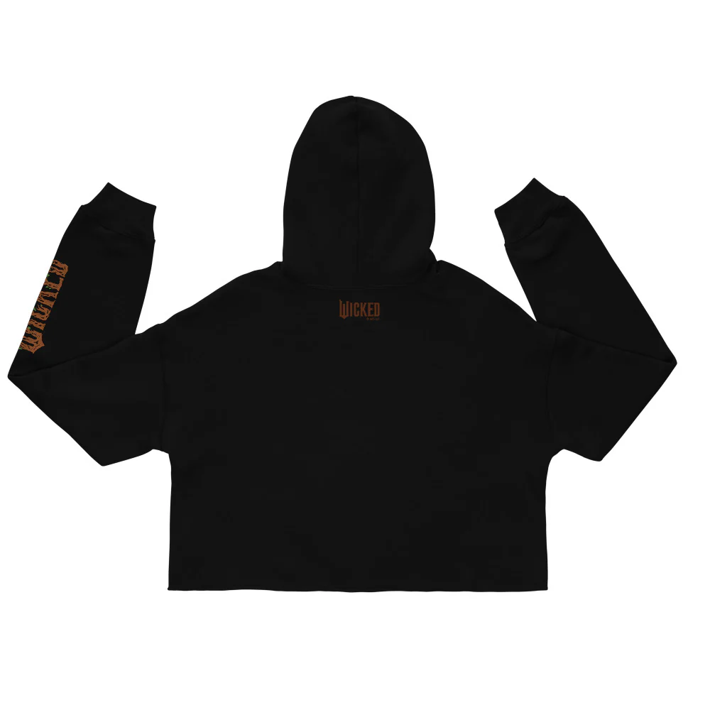 Wicked: For Good Women's Cropped Hoodie "I Feel Wicked" - Image 3