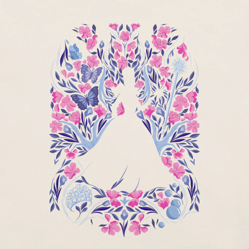 Wicked: For Good T-Shirt "Glinda Floral" - Image 2